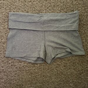 VSPINK GREY FOLDOVER SHORTS SIZE XL